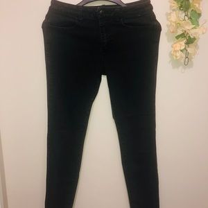 Black faded jeans
